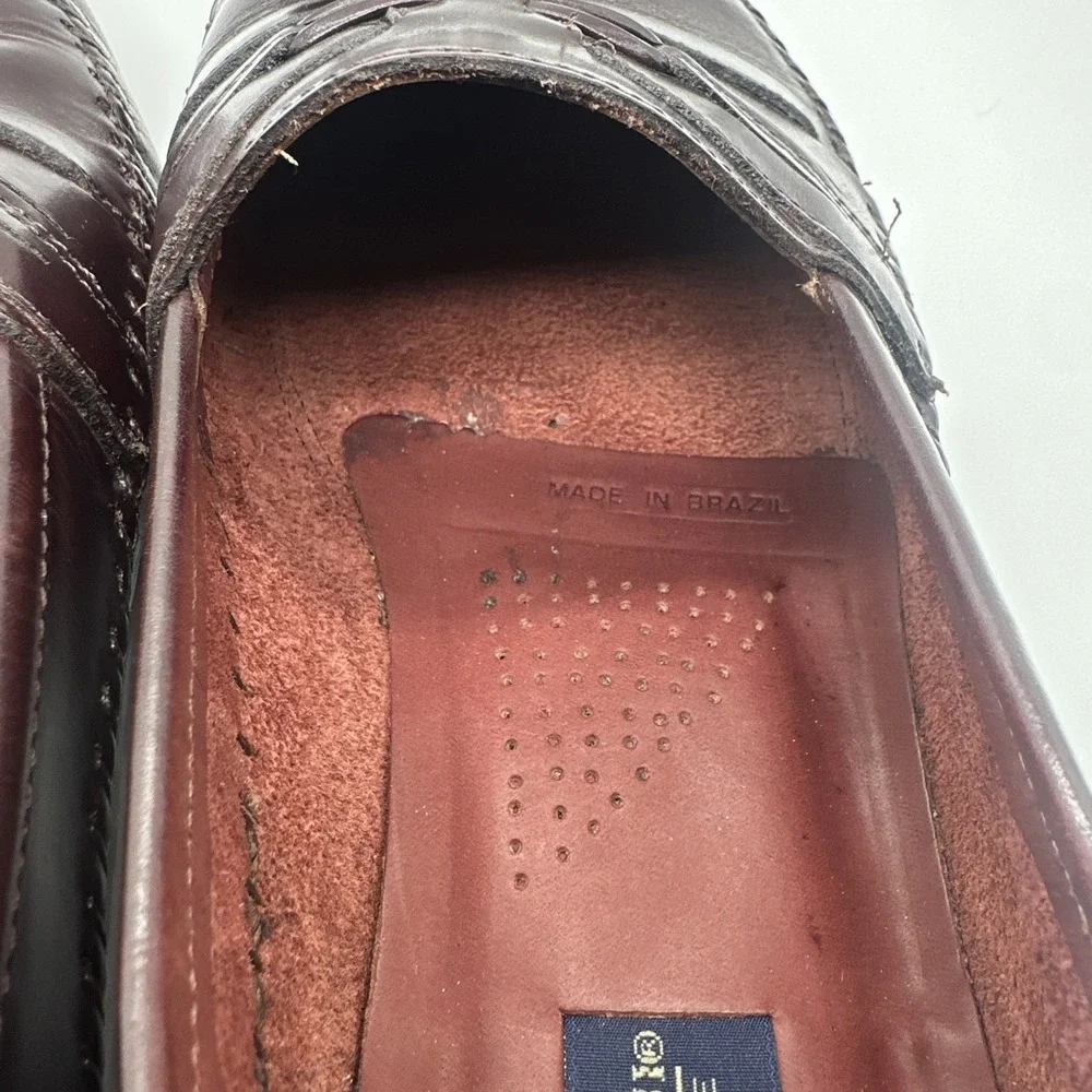 Giorgio Brutini Le Glove Men's Brown Leather Tassel Dress Loafers In Size 11EEE